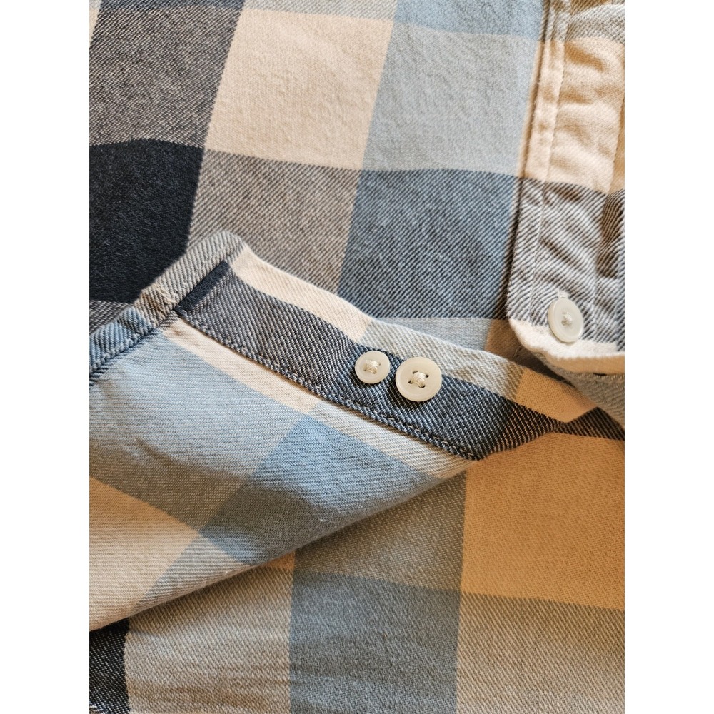 Urban Pipeline Men's Blue White Flannel Casual Button Up Long Sleeve Shirt, XXL - Picture 7 of 8
